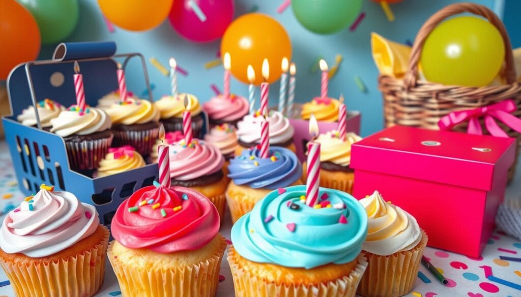 birthday cupcake