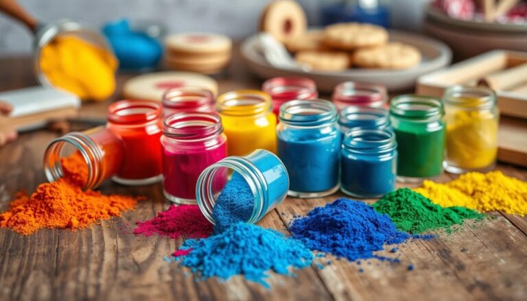 colorful ingredients in some cookie recipes