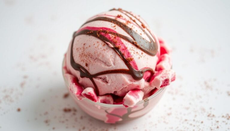 Red velvet cake ice cream