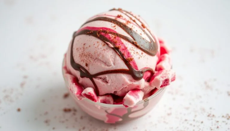 Red velvet cake ice cream