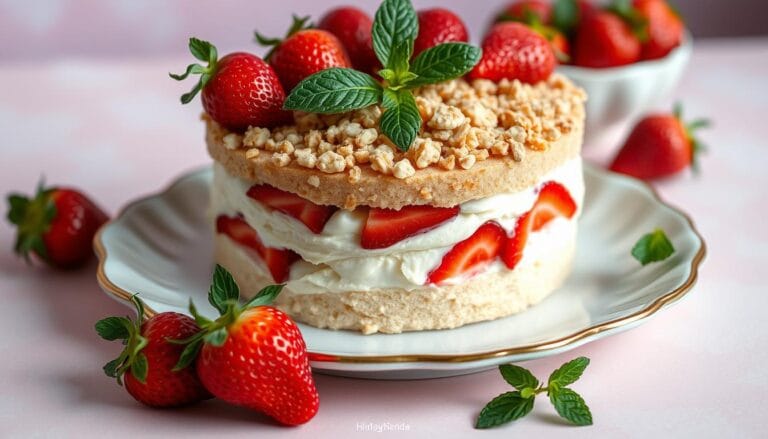 strawberry crunch cake