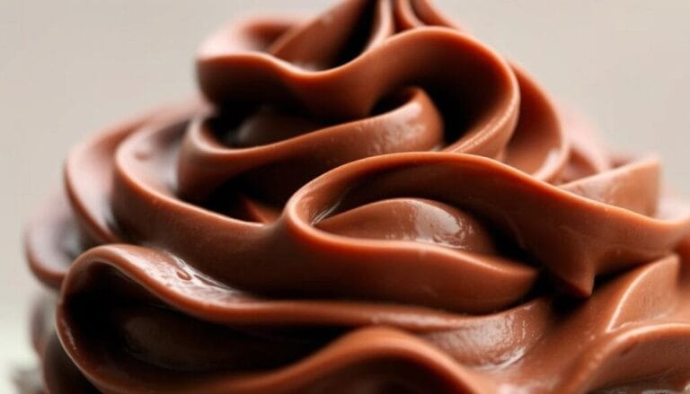 Chocolate whipped cream frosting