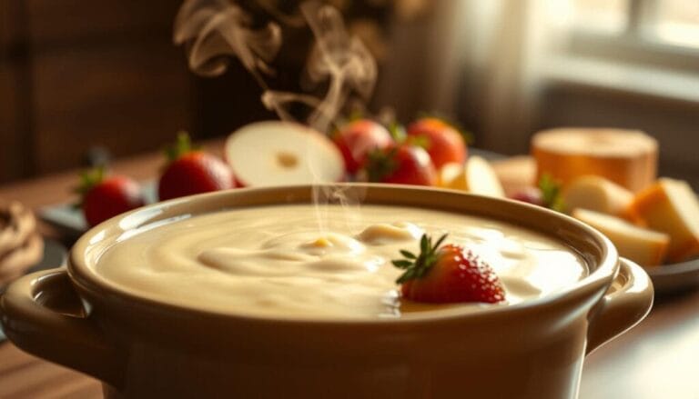 Cheesecake fondue