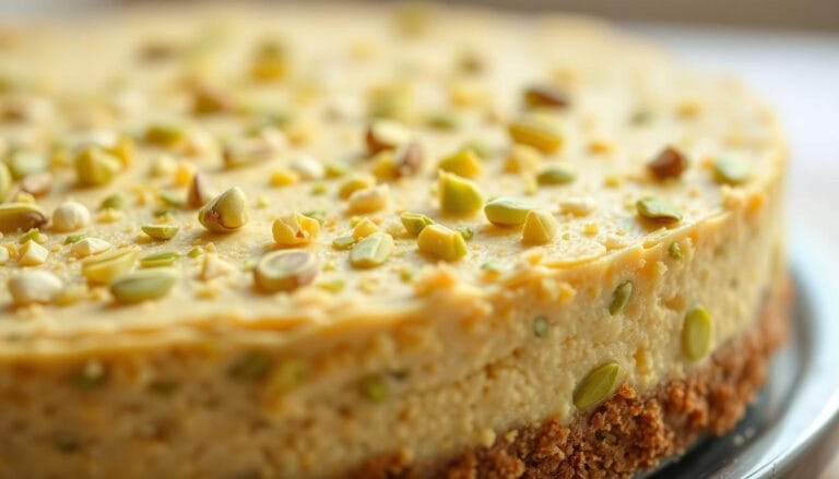 Pistachio cheesecake